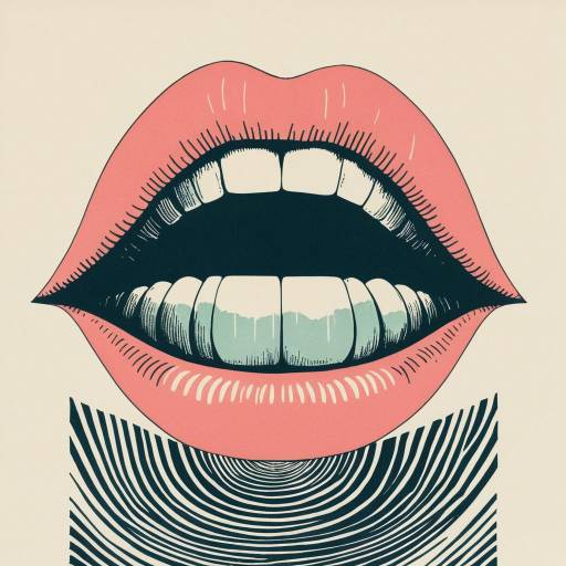 Dreamy Surrealism: Minimal Mouth Collage Art