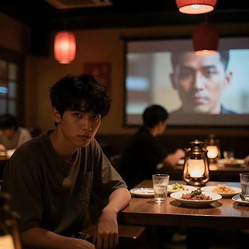 Intense Evening in a Cozy Restaurant