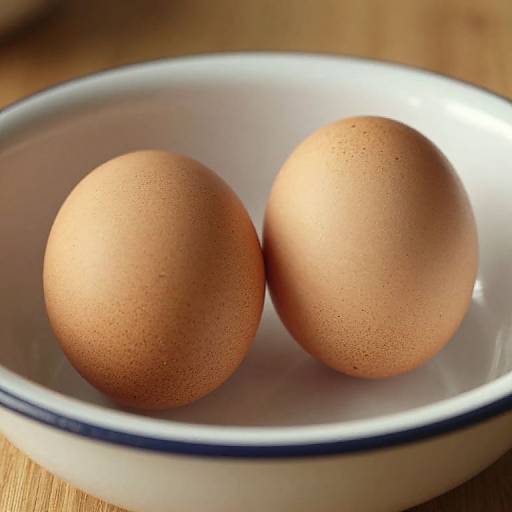 Dreamy Close-Up of Two Eggs