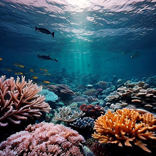 Vibrant Underwater Coral Reef Photography