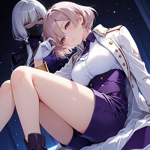 Illustration of Mujina, gridman universe in the style of Hazuki natsu