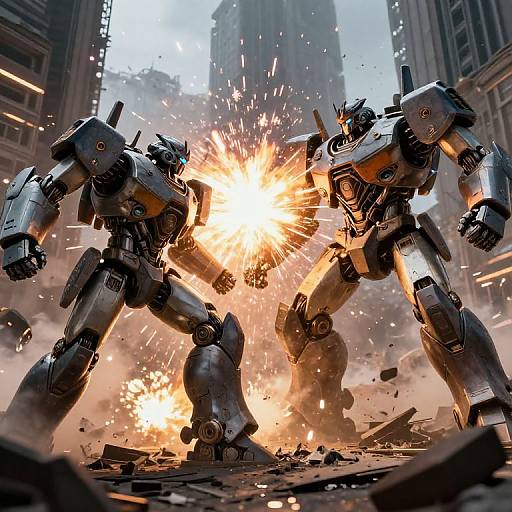 Explosive Sci-Fi Giant Robot Battle