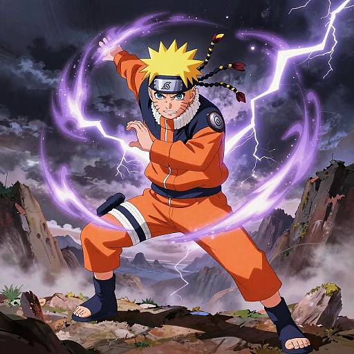 Naruto Dreadlocks Battle Stance