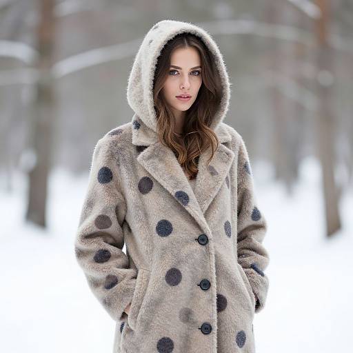 Elegant Winter Fashion Portrait