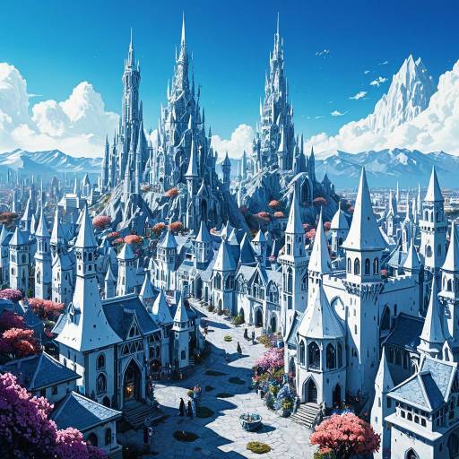 Magical City of Mages in Fantasy