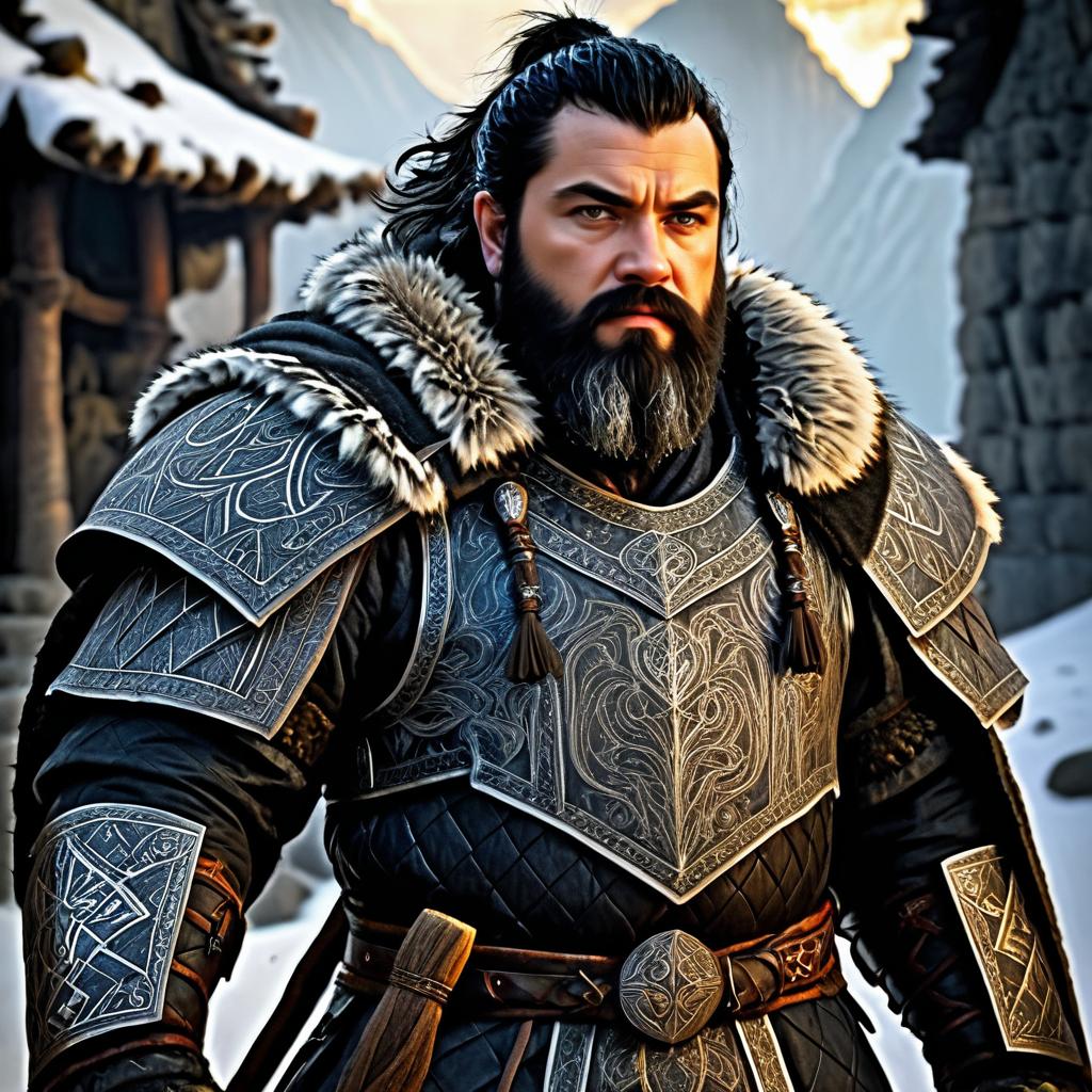 Epic Dwarven Warrior Fantasy Character Art