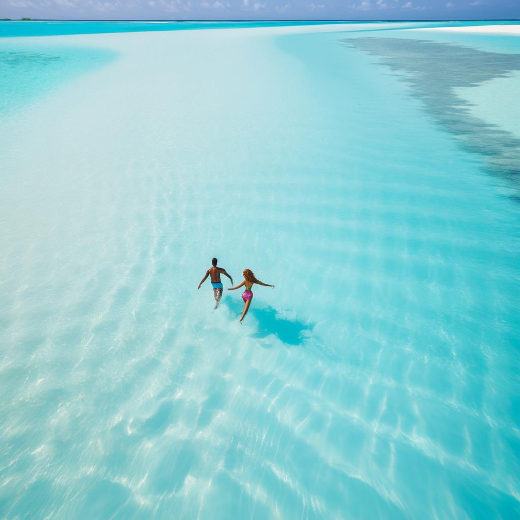 Tropical Bliss: Couple in Maldives Paradise