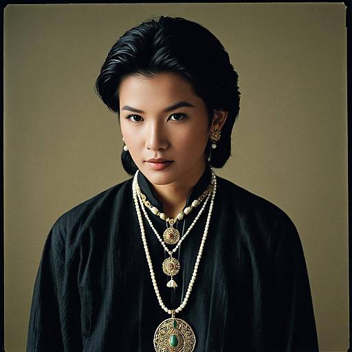 Realistic Portrait of Man in Traditional Costume