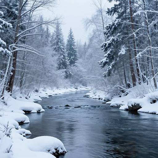 Serene Frozen Forest Melody