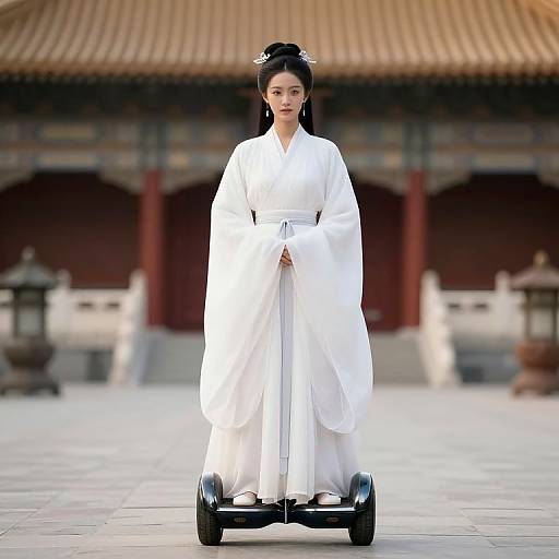 Ancient Chinese Ghost on Hoverboard