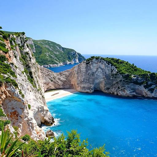 Vibrant Coastal Cliffside Landscape