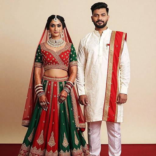 Traditional Wedding Party Lehenga Attire
