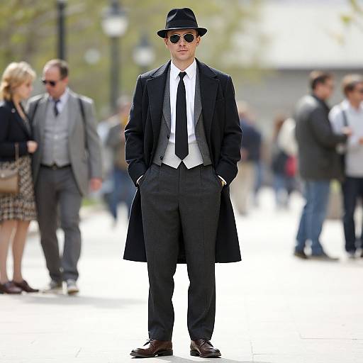 Great Gatsby Style Man in Fedora