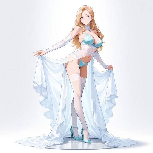 Sophisticated Elegance in Lingerie Pose Sophisticated Elegance in Lingerie Pose