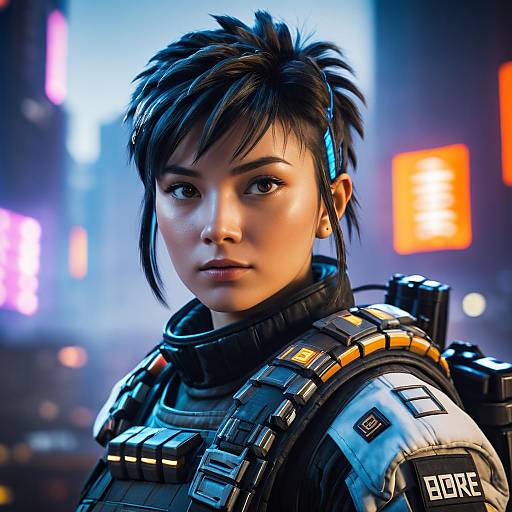 Futuristic Apex Legends Character Portrait