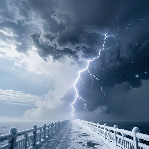 Sky Divided: Day and Night Bridge