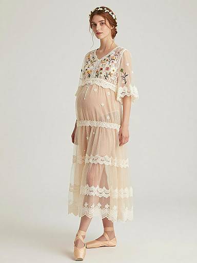 Ethereal Fairy Maternity Fashion Portrait