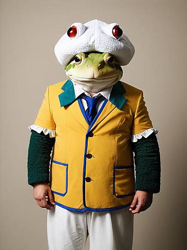 Man in Toadsworth Costume Cosplay