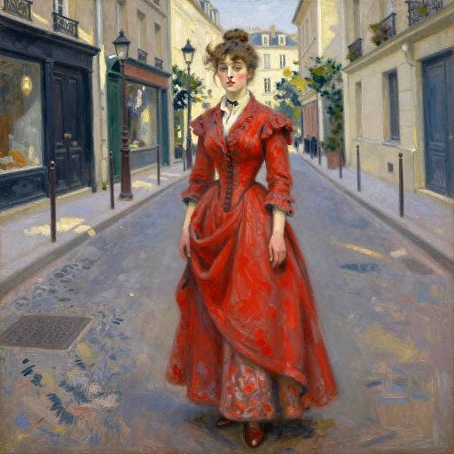 Impressionist Woman in Vintage Paris