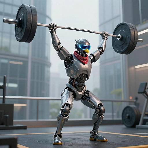 Futuristic Robotic Falcon Lifts Heavy