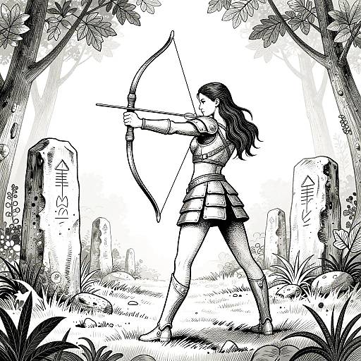 Armored Huntress in Twilight Forest