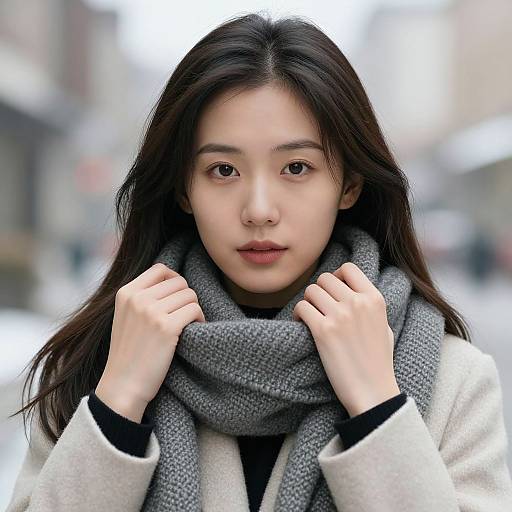 Fashionable Woman in Cold Weather