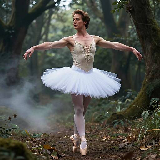 Muscular Ballerina Fantasy Portrait