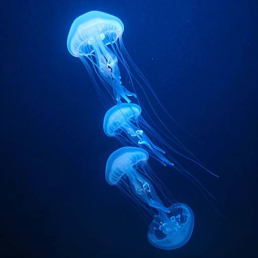 Bioluminescent Jellyfish Abyss Dance