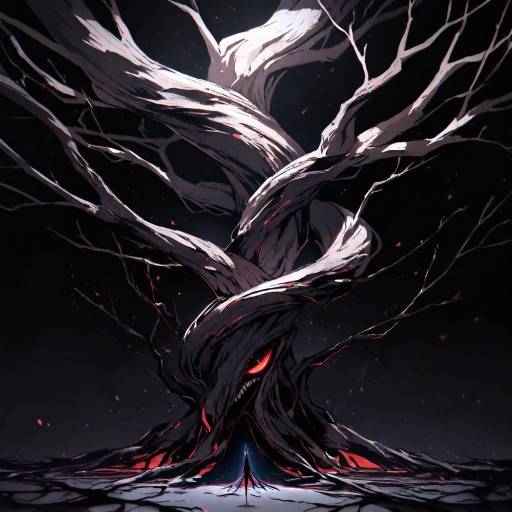 Haunting Figure in a Twisted Landscape Haunting Figure in a Twisted Landscape
