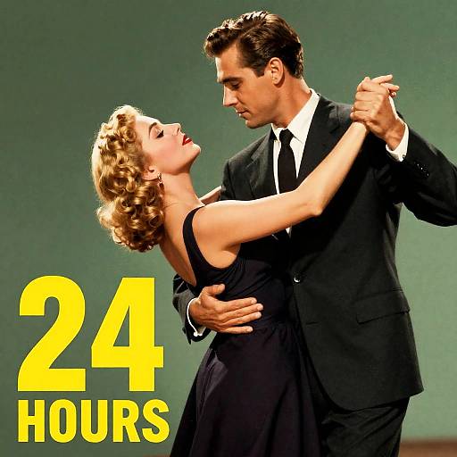 Romantic Vintage Movie Dance Poster