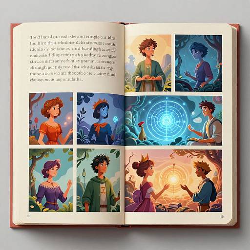 AI Crafted Vibrant Storybook Page
