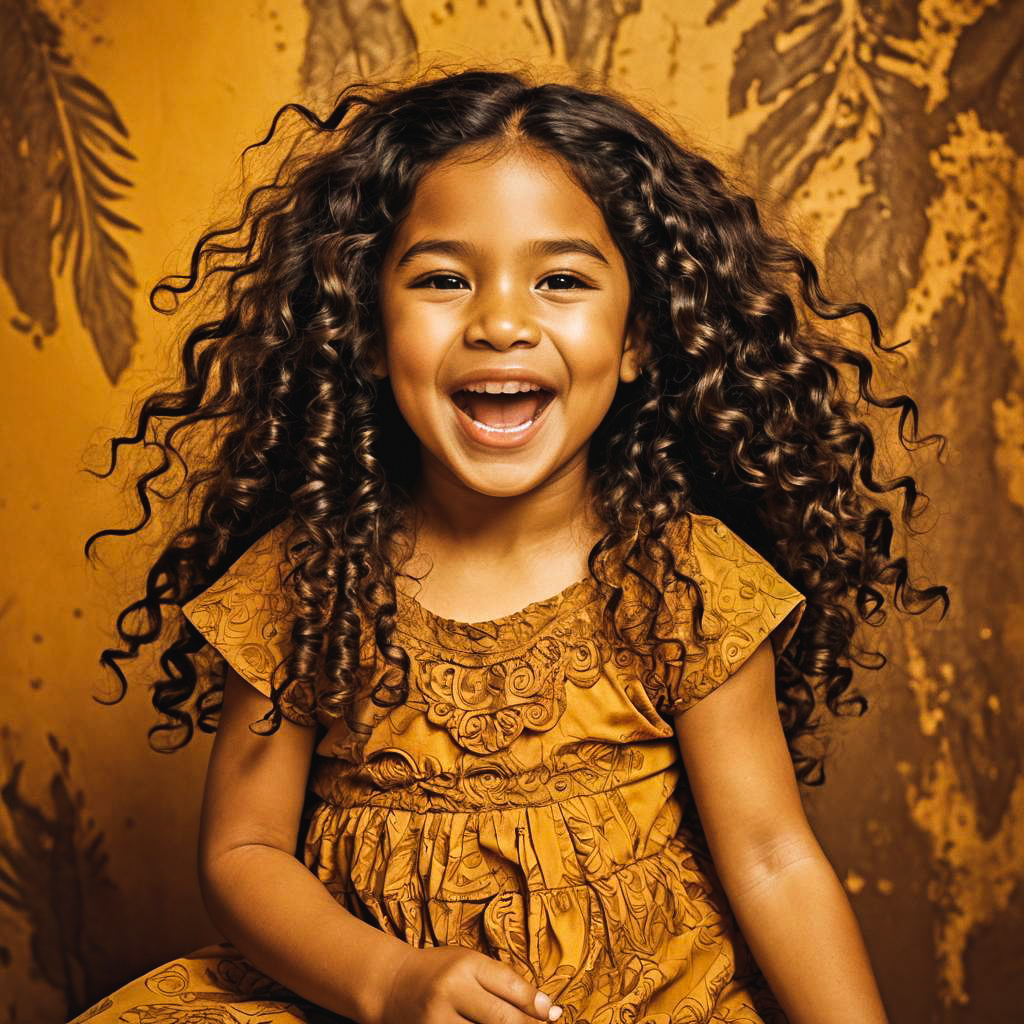 Joyful Maori Child Photoshoot in Studio