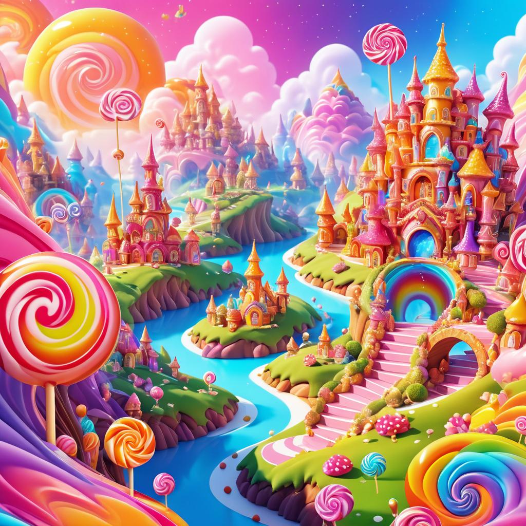 Whimsical Candyland Dragon Adventure