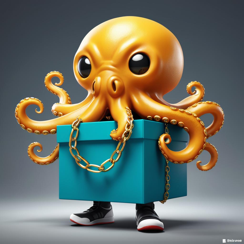 Boxing Octopus Fighter Character Design