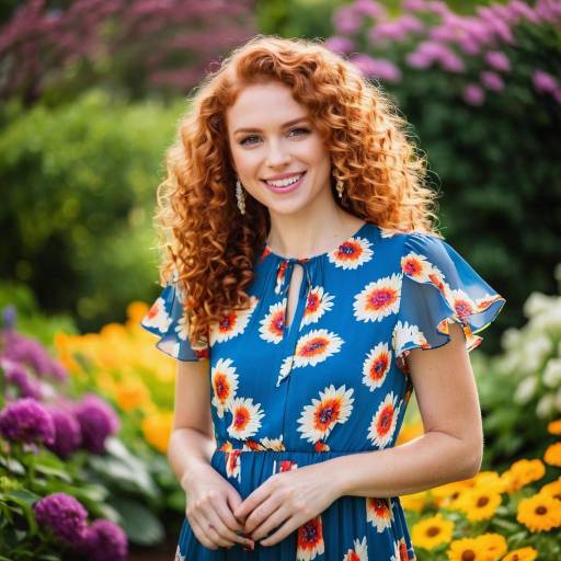 Charming Young Woman in Garden Delight