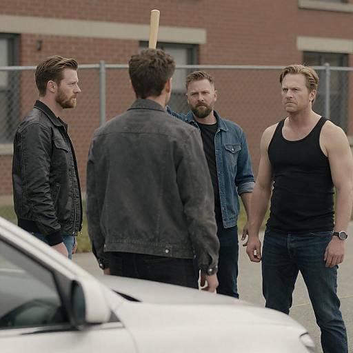 Intense Outdoor Group Photograph