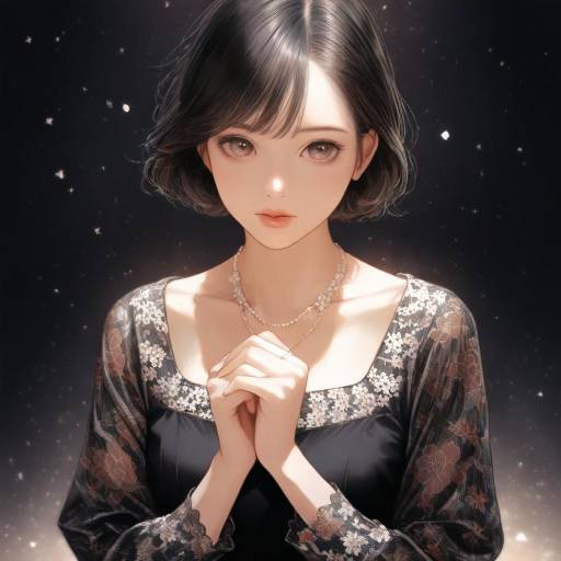 Stunning Aino Minako in Elegant Black Dress