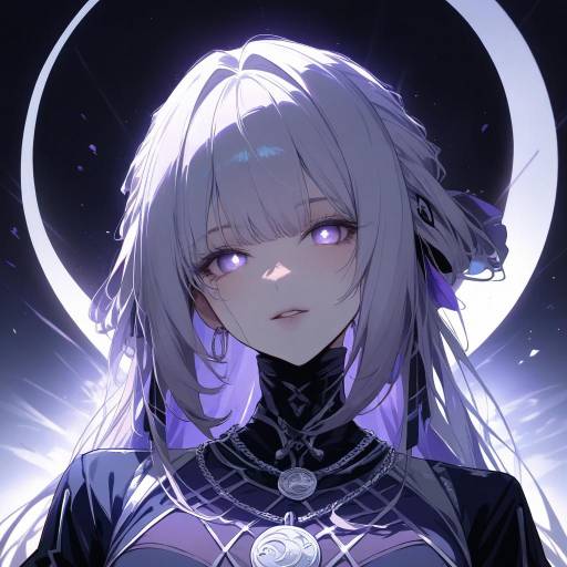 Mystical Sorceress Portrait in Anime Style