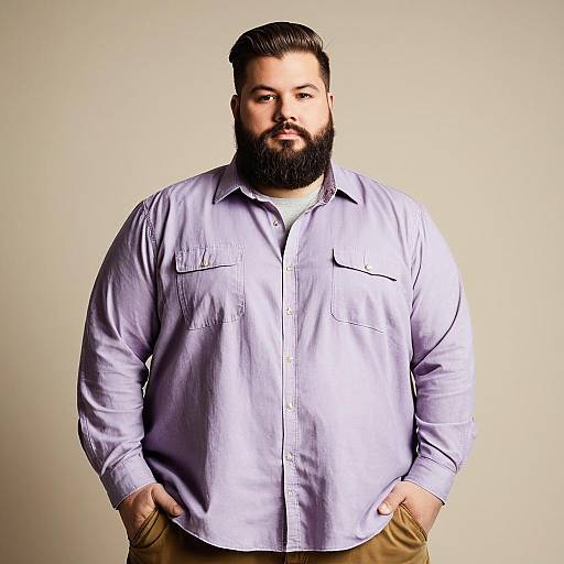 Confident Plus Size Fashion for Men