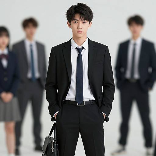 Formal Casual Asian Male Portrait