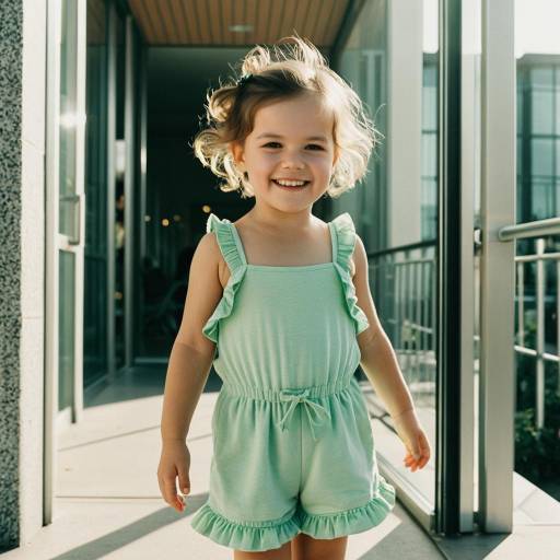 Charming Toddler Fashion Portrait Outdoors