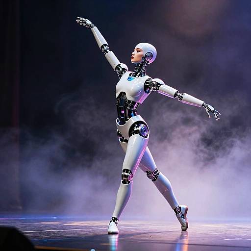 Ethereal Robot Dancer Performance