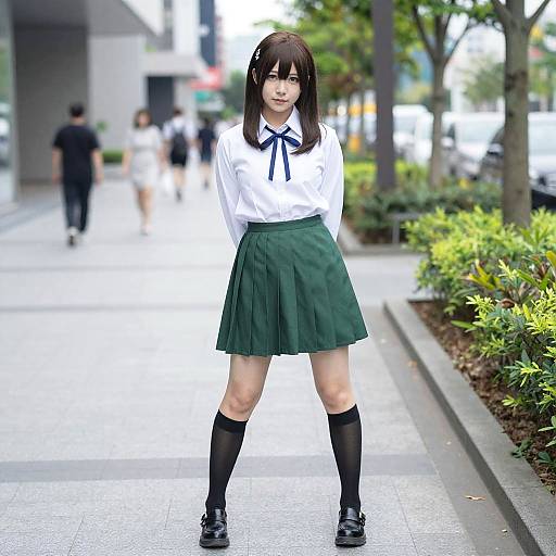 Fubuki Shirakami Urban Cosplay Pose