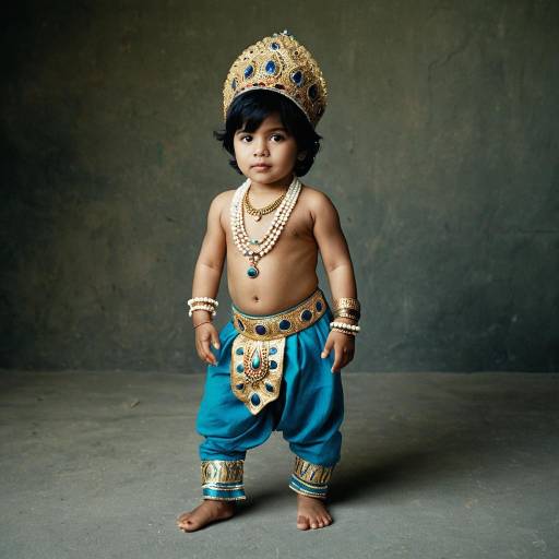 Child Krishna Male Costume Full Body