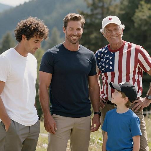 Outdoor Family Portrait in Mountain Forest