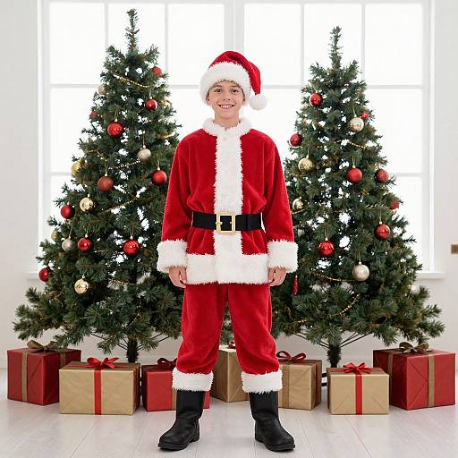 Festive Christmas Film Character Portrait