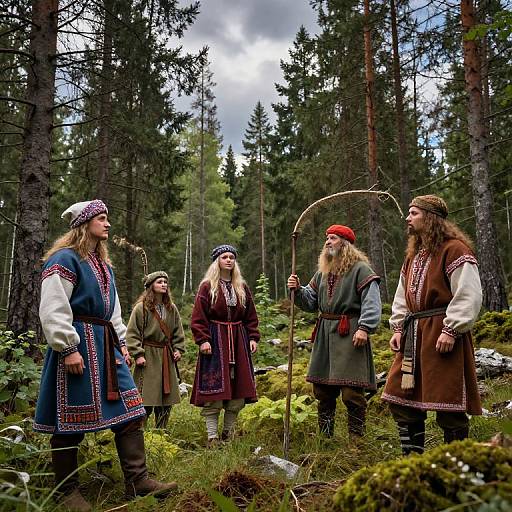 Kalevala Mythic Nordic Forest Scene