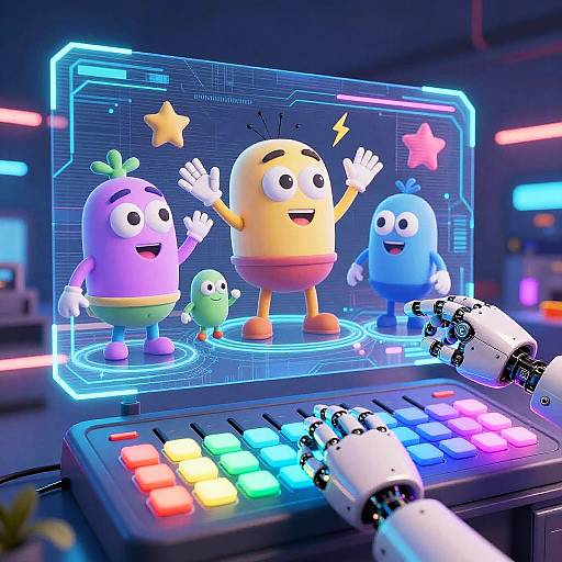 Futuristic AI Cartoon Character Creator