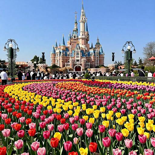 Vibrant Tulips at Epcot Festival