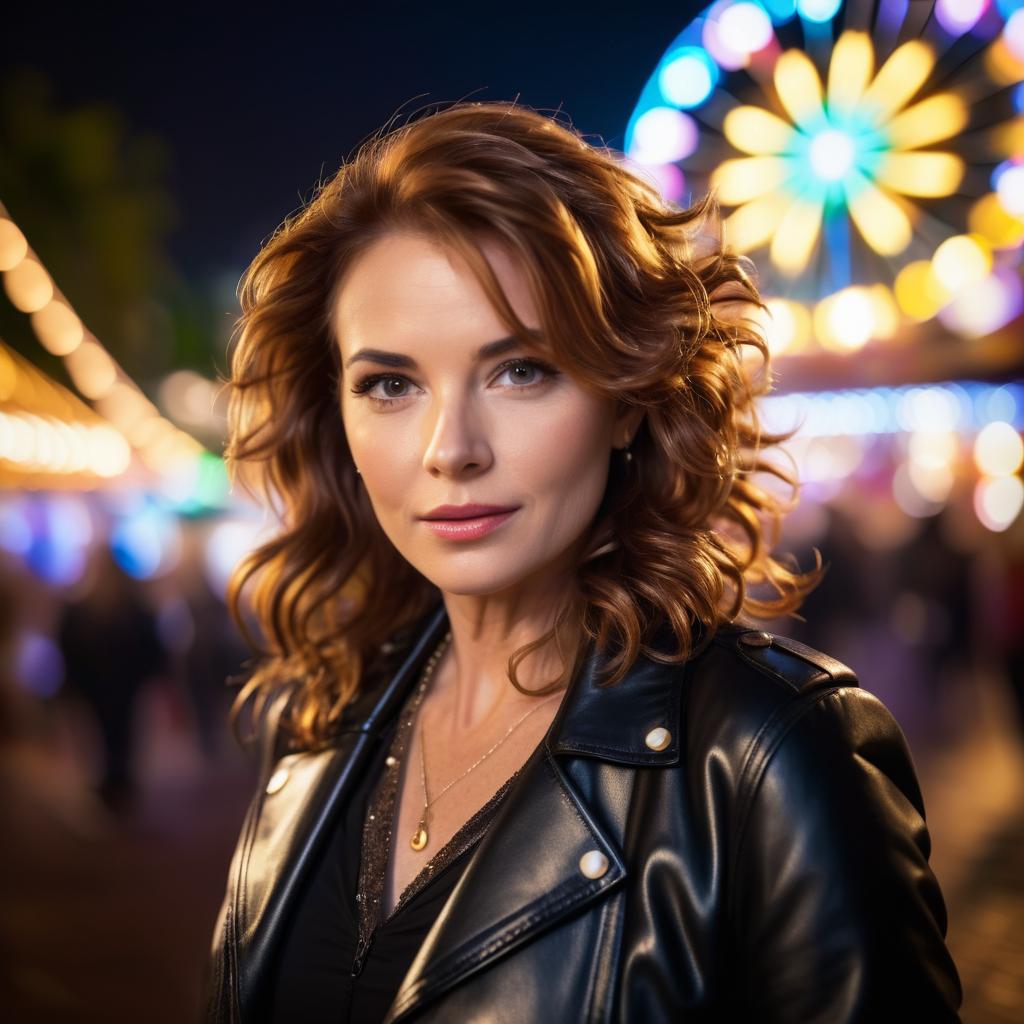 Night Carnival Portrait of a Woman